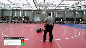 120 lbs Round Of 16 - Mike Baker, Southington vs Hunter Sanchez, Lyman Mem/Windham Tech