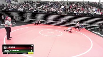 150 lbs Cons. Round 3 - Daniel Schraedel, Salem Hills vs Sam Menlove, Alta