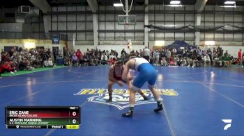 157 lbs Champ. Round 1 - Austin Manning, U.S. Merchant Marine Academy vs Eric Zane, Rhode Island College