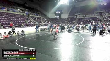 80 lbs Semifinal - Xavier Talmich, Pomona Wrestling Club Colorado vs Anthony Gilbert, Bear Cave Wrestling Club