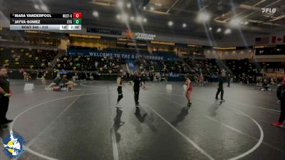 110 lbs Quarterfinal - Jayva Gomez, South Tama vs Mara Vanderpool, Omaha Westside Girls