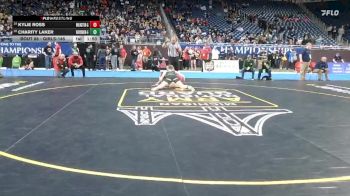 Girls-145 lbs Champ. Round 1 - Kylie Ross, Millington (Girls) vs Charity Laker, Wayland (Girls)