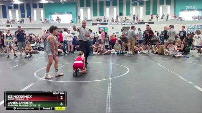88 lbs 3rd Place Match - James Sanders, Riverdale Training Center vs Ice McCormick, Quest For Gold
