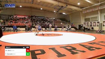 98 lbs Quarterfinal - Mason Reid, Berryhill High School vs Tucker Daniels, Bristow High School