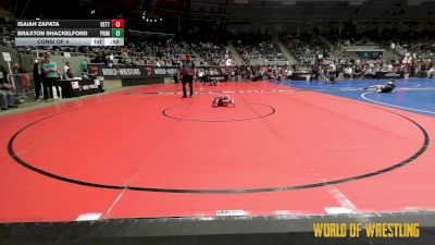 43 lbs Consi Of 4 - Isaiah Zapata, Betterman Elite vs Braxton Shackelford, Prime Wrestling