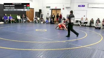 150 lbs Cons. Round 5 - Brody Hazel, Lyndonville vs Mason Munoz, Chautauqua Lake