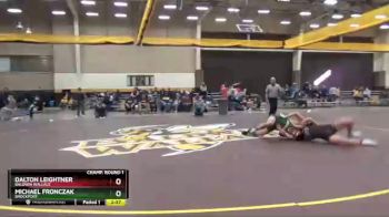 165 lbs Champ. Round 1 - Dalton Leightner, Baldwin Wallace vs Michael Fronczak, Brockport