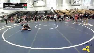 124 lbs Cons. Round 5 - Joseph Rafuse, Club Not Listed vs Ethan York, 518 Grapplers