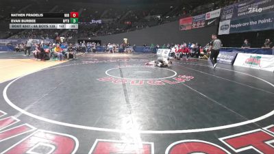 4A Boys 138 lbs Cons. Round 2 - Nathen Fradelis, North Bend Boys vs Evan Burbee, Newport Boys