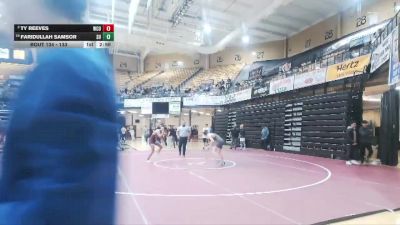 133 lbs Champ. Round 2 - Ty Reeves, Western Colorado vs Faridullah Samsor, Schreiner Univsrity