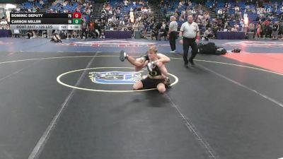 126 lbs Round Of 256 - Dominic Deputy, PA vs Carson Miller, VA