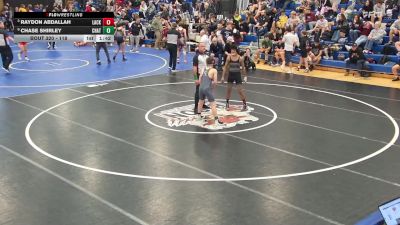 118 lbs Quarterfinal - Raydon Abdallah, Lackawanna vs Chase Shirley, Chautauqua Lake