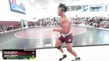 165 lbs Finals (2 Team) - Dylan Hartley, Palomar College vs Kevin Camacho, Mt. SAC (Maroon)