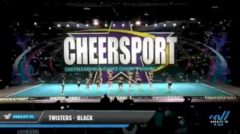 Twisters - Black [2021 L2 Youth - Small - A Day 2] 2021 CHEERSPORT National Cheerleading Championship