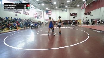 132 lbs Consi Of 8 #2 - Collin Rhodes, Ledyard vs Julian Ocasio, Nonnewaug