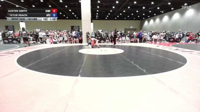 120 lbs Cons. Semis - Austen Smith, Cowboy / Cowgirl Wrestling Club vs Kylie Keach, Apex