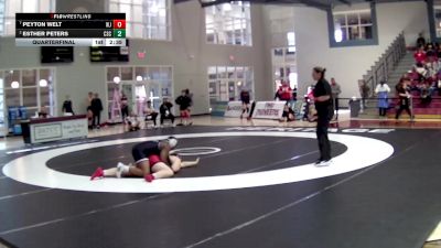 207 lbs Quarterfinal - Peyton Welt, William Jewell College vs Esther Peters, Chadron