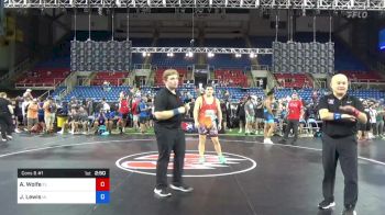 220 lbs Cons 8 #1 - Aidyn Wolfe, Florida vs Joseph Lewis, Iowa