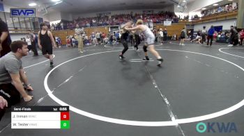 130 lbs Semifinal - Jordon Inman, Red Ryder Wrestling Club vs Wyatt Tester, El Reno Wrestling Club