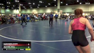105 lbs Placement Matches (16 Team) - Alexandria Evans, Charlie`s Angels-WV vs Heather Crull, Charlie`s Angels-IL Blk