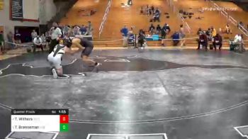 145 lbs Quarterfinal - Tyler Withers, Gettysburg vs Tristan Brenneman, Red Lion