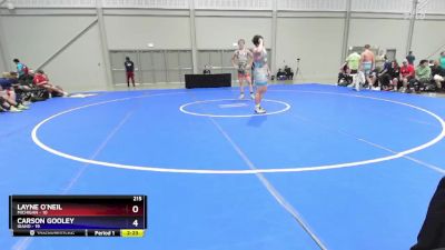 215 lbs Placement Matches (8 Team) - Layne O`Neil, Michigan vs Carson Gooley, Idaho