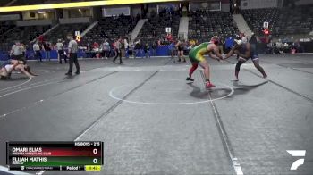 215 lbs 3rd Place Match - Elijah Mathis, Bobcat vs Omari Elias, Wichita Wrestling Club