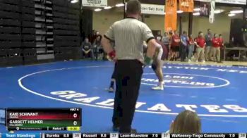 152 lbs Cons. Round 1 - Garrett Helmer, Hillsboro vs Kaid Schwant, Onaga