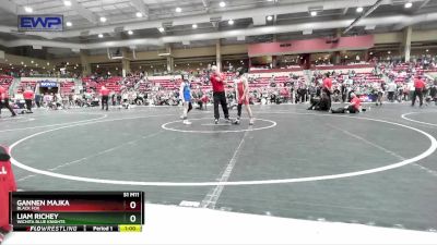 85 lbs Quarterfinal - Liam Richey, Wichita Blue Knights vs Gannen Majka, Black Fox