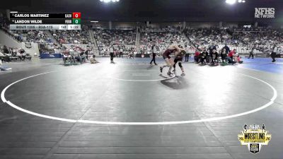 B3A-175 lbs Quarterfinal - Carlos Martinez, Cashion vs Landon Wilde, Perry