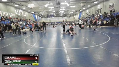 112 lbs 5th Place Match - Tristan Herrera, Team Prestige vs Cole Sharp, Uintah Jr High Wrestling