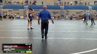 190 lbs Semifinal - French (DP) Pope, Landon School vs Gabriel Smith, Gilman School