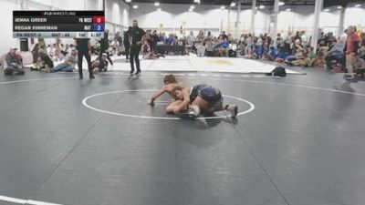 105 lbs Rr Rnd 3 - Jenna Greer, PA West Yellow - GK12E vs Regan Kinneman, Mat Demon Girls Blue - GK12E