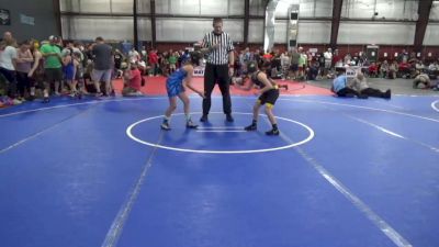 84 lbs Rr Rnd 1 - Sawyer Worrell, Wrecking Crew vs Eva Compo, Quakertown Youth Wrestling Club