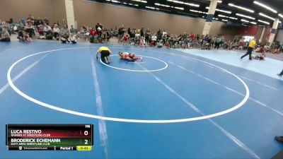 58-60 lbs Round 1 - Broderick Echemann, Katy Area Wrestling Club vs Luca Restivo, Ranger 47 Wrestling Club