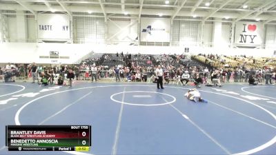 78 lbs Cons. Round 4 - Brantley Davis, Black Belt Wrestling Academy vs Benedetto Annoscia, Minisink Wrestling