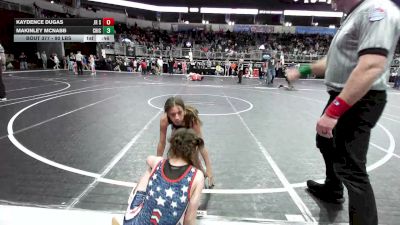 90 lbs Consi Of 4 - Kaydence Dugas, Jr Storm vs MaKinley McNabb, Chickasha