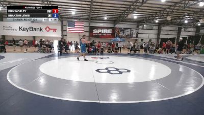 125 kg Champ. Rd Of 128 - Dirk Morley, Wildcat Wrestling Club vs Braxton Lewis, Lexington Wrestling Club