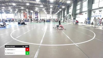 85 lbs Consi Of 32 #2 - Elias Clemans, WA vs Braydon McFann, SC