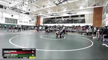 190 lbs Cons. Round 4 - Logan Trevino, Calvary Chapel (SA) vs Kano Gordon, Calabasas