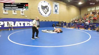 113 lbs Cons. Semi - Jeremiah Freeman, Hoover vs Colton Shipman, Justin Garza