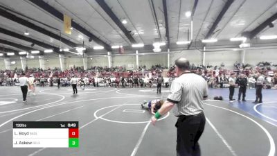 138 lbs Consi Of 8 #2 - Logan Boyd, Badlands WC vs Jeffery Askew, Relentless