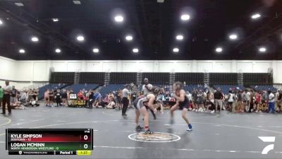 125 lbs Round 3 (4 Team) - Kyle Simpson, Dogtown vs Logan McMinn, North Henderson Wrestling