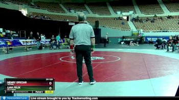 D1-120 lbs Cons. Round 1 - Henry Ofeciar, Tucson vs Liam Felix, Gila Ridge