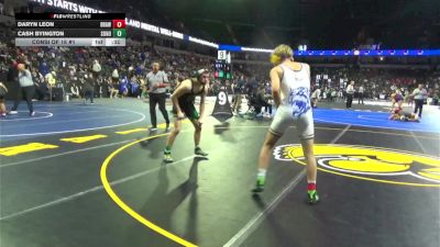 157 lbs Consi Of 16 #1 - Daryn Leon, Brawley (SD) vs Cash Byington, Sonora (SJ)