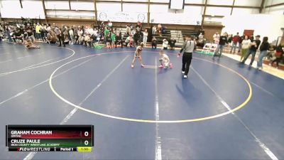 61 lbs Champ. Round 1 - Cruze Paule, Iron County Wrestling Academy vs Graham Cochran, Uintah
