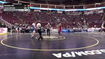285 lbs Quarterfinal - Maxwell Roy, St Joseph's Prep vs Kaleb Britting, Conrad Weiser