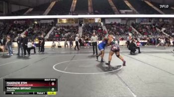 235 lbs Quarterfinal - Makenzie Etim, Cougar Kids Wrestling Club vs Taijonna Bryant, Andover