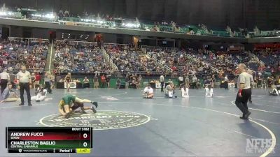 3A 126 lbs Quarterfinal - Charleston Baglio, Central Cabarrus vs Andrew Fucci, Dixon