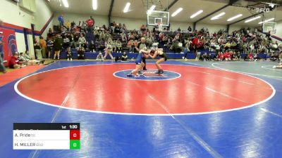 117 lbs Quarterfinal - Audrey Pride, Sand Springs HS vs Harley MILLER, Bixby JH Girls